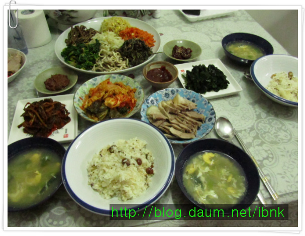 형형색색모듬나물파티