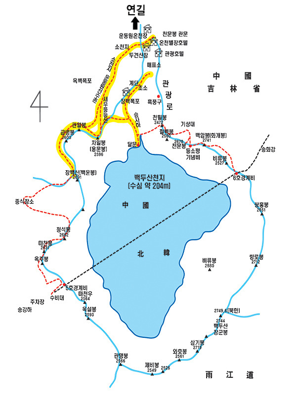 백두산 국경선 이슈와 지도모음