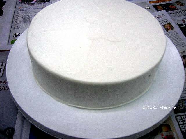 생크림 과일케익 테코레이션