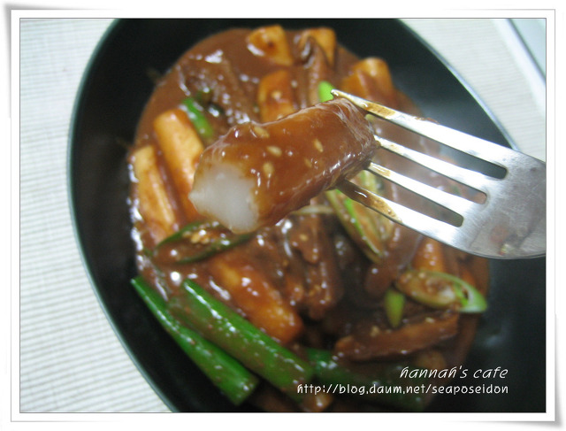 구수한 맛의 된장 떡볶이