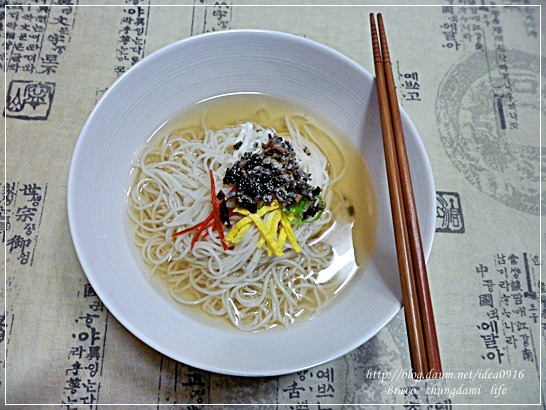 국수 더 맛있게 먹는 방법... 잔치국수 그리고 양념장