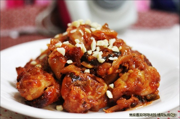 치킨김치볶음