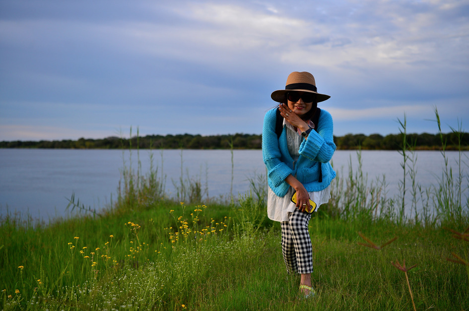 보츠와나 초베 강에서 본 석양~