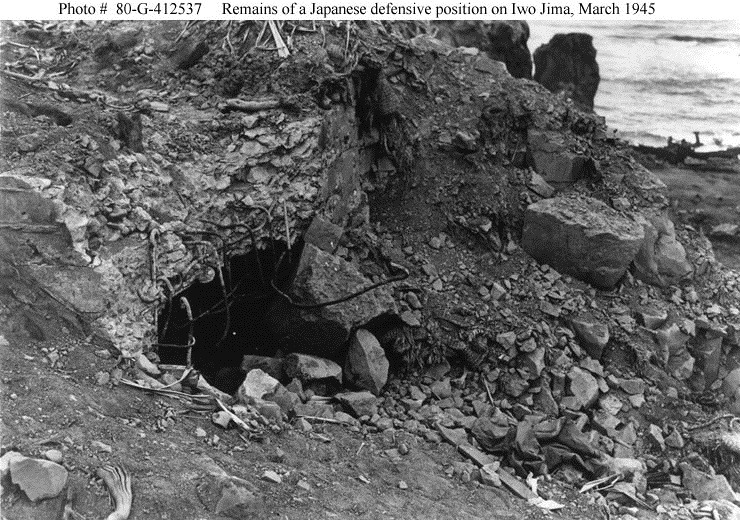 태평양전쟁 당시 이오지마의 일본군 벙커[Pacific War Later Years Iwo Jima Japanese Army