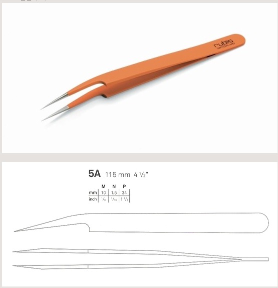 GRIP TWEEZER/ RUBIS NON SLIP TWEEZER 5A GRIP