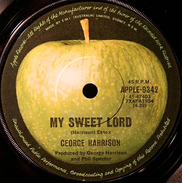 조지 해리슨의 곡 My Sweet Lord 는 더 시폰스의 곡  He's So Fine 표절곡 