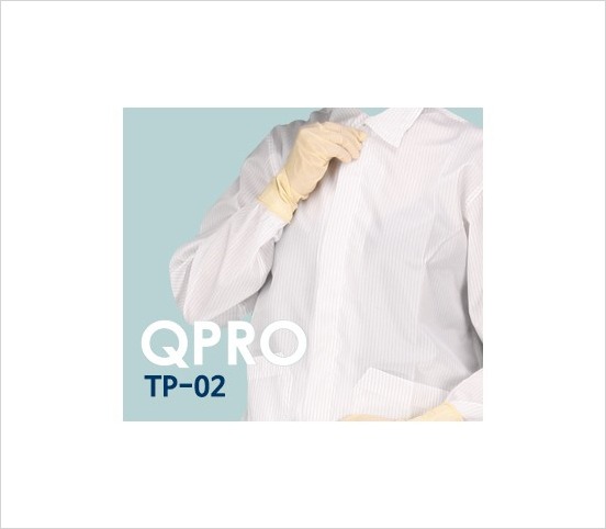 [QPRO] TP-02 (투피스 Y카라형) /경제적인 QPRO 방진/제전/무균 투피스 Y카라형