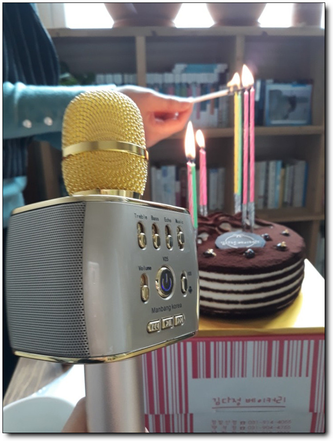 생일선물로 짱~ 우리집이 노래방이 된다!! 블루투스노래방마이크
