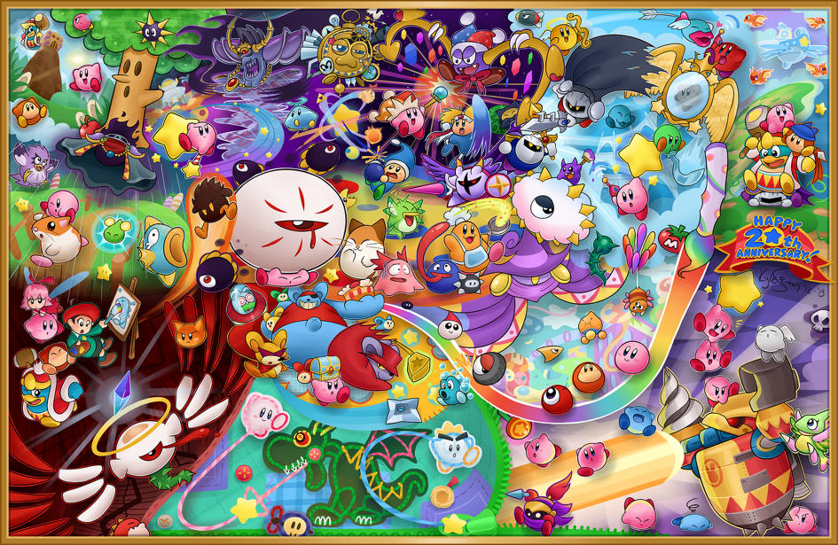 별의커비 20주년(Kirby 20th Anniversary,星のカービィ20周年)by TorKirby